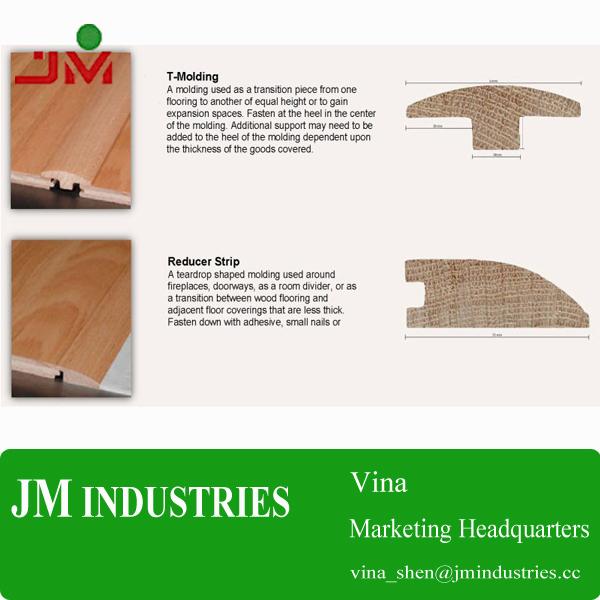 Buy cheap Wood Home Building Material-Wooden T-Molding and Reducer Strip/Wooden Mouldings from wholesalers
