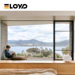 Windproof Double Clear Tempered Glass Aluminum Alloy Glass Fixed Windows