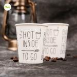 Single wall foam paper cup PE coated disposable hot drink coffee milk tea paper