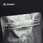130mic Aluminum Foil Bag Customized Logo Eight Side Sealed Flat Bottom Bag