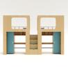 Buy cheap Support customization Myidea Office Furniture Colorful Wood Children Bunk Bed For Kindergarten from wholesalers