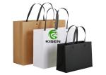 Recyclable Twist Handle Kraft Paper Shopping Bags Custom Printed Brown Color