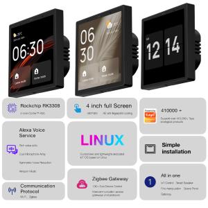 Buy cheap 4inch Smart Home Touch Screen Panel Multimedia Interconnection Function Controller from wholesalers