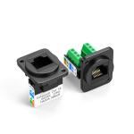 RJ45 D type CAT5E UTP keystone jack Toolless female jack panel mount telecommuni
