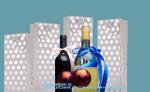 Metallic Foil Polka Dots Wine Gift Bag Bulk Recyclable Paper Wine Carrier Bags