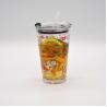 Buy cheap Decorated Pint Ice Tea Glass Cup With Lid And Silicate Straw Cocktail Tumbler Drinking Glasses from wholesalers