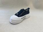 Comfort Casual Women'S Lace Up Platform Shoes With Sequins black