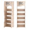 Buy cheap Bevis Modern 4-Layer Removable Wooden Plywood Display Racks Floor Stand for Supermarket Store Display Packaged in Carton from wholesalers