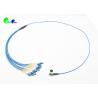 Buy cheap SM 12F Fanout 2.0mm MPO Trunk Cable MPO male - LC UPC Harness Cable With LSZH Blue Cable Super Low Loss from wholesalers