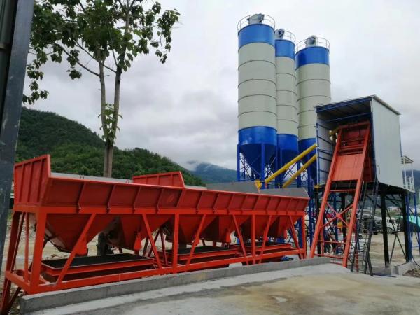 Buy cheap Stationary Concrete Mixing Plant For Sale 100m3/H Automatic Batching Plant from wholesalers