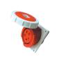 Buy cheap Ip67 16 Amp 3 Pin Industrial Socket Female Angled Panel Mounting from wholesalers