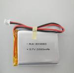 Rechargeable Li Polymer Battery 3.7v 2000mah LiPo Battery Polymer 803860