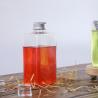 Buy cheap Plastic 16 Oz Natural Beveled Square HDPE Juice Bottle UV Plating from wholesalers