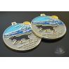 Buy cheap Round Shape Fun The Sun Run And Racing Metal Medal Shiny Gold Plating from wholesalers