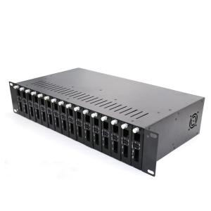 Buy cheap 16 Cards Chassis Based Rack Mount Fiber Optic Media Converter product