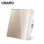 Euro Standard Touch Light Switch 1 Gang Single Wire Switches For Home