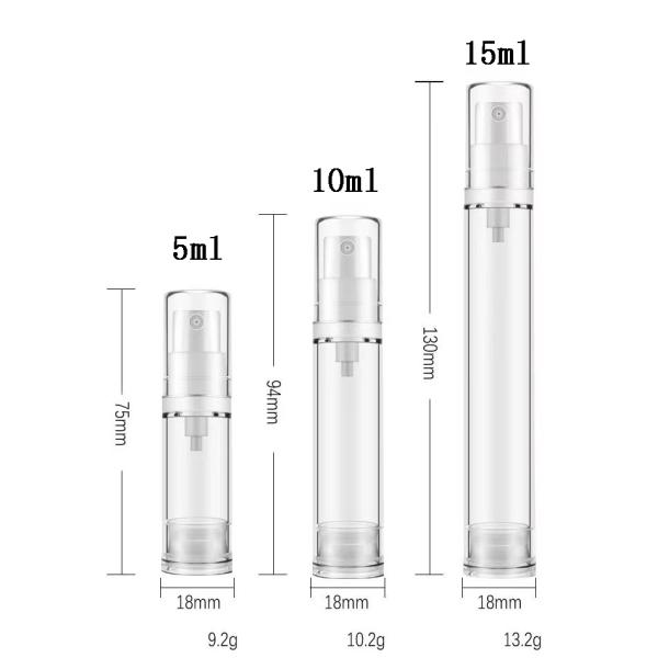 5ml 10ml 15ml Plastic Airless Bottle for Eye Cream