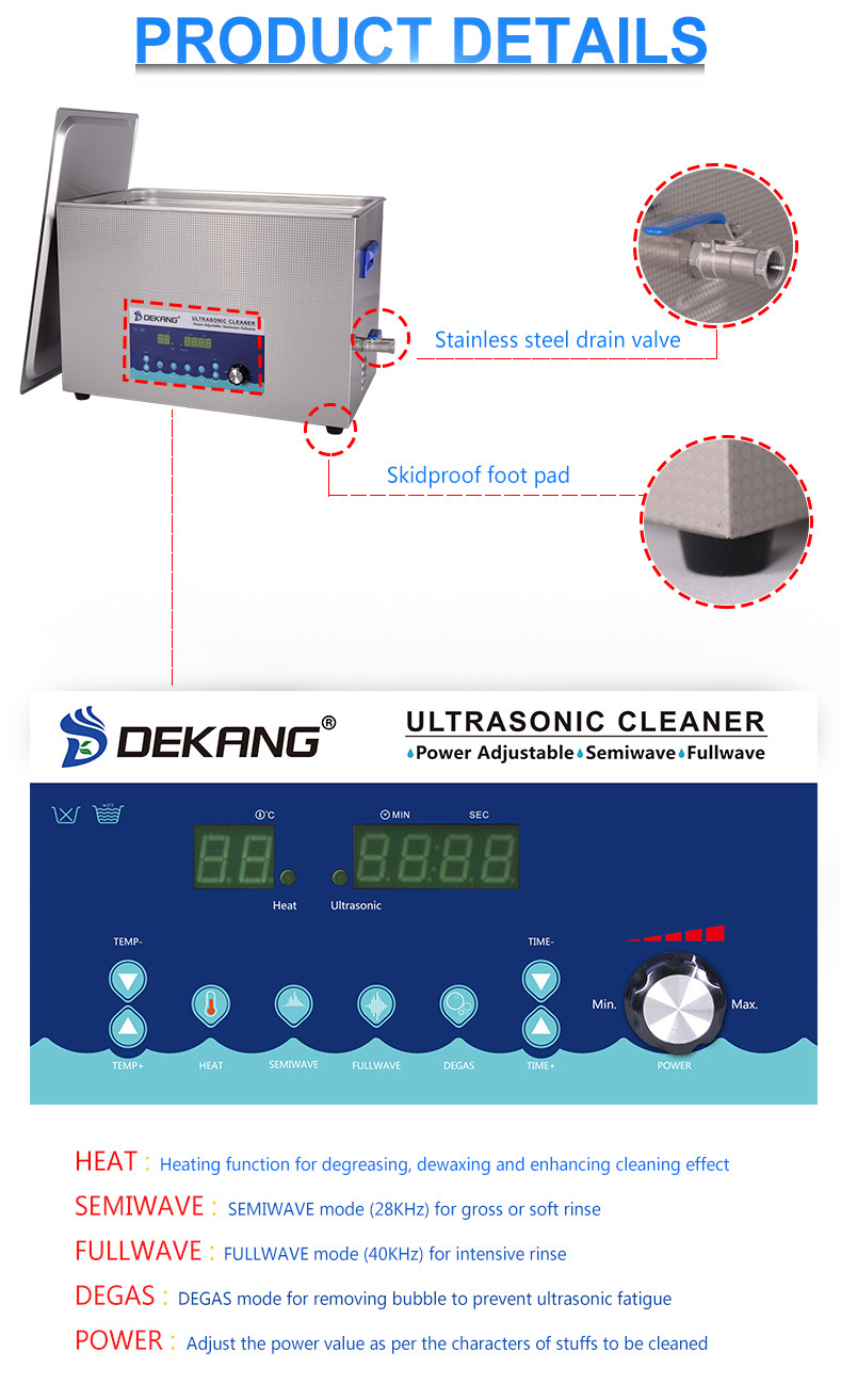 15L Ultrasound Cleaning Machine , Dual Frequency Ultrasonic PCB Cleaning Machine