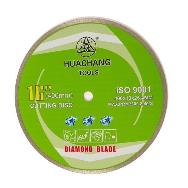 Cold Press 16inch '400×2.6/3.4×10×25.4mm Continuous Rim Diamond Blade For For
