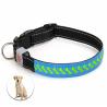 Buy cheap PU Leather Rechargeable Flashing Dog Collars Nylon Webbing For Medium Large Dog from wholesalers