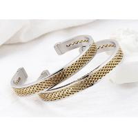 Buy cheap C-shaped fashion titanium steel chain bracelet 18k gold women's jewelry product