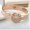 Buy cheap 18K Gold Diamond CZ Inlay Luxury Brand Fine Jewelry Crystal Bracelet For Women Gift Stainless Steel Bracelet Bangle from wholesalers