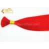 Buy cheap 22" RED Remy Human Hair Bulk for sale - Hot Seller 22" Straight Red Colour Real Remy Human Hair Bulk Extensions For Sale from wholesalers