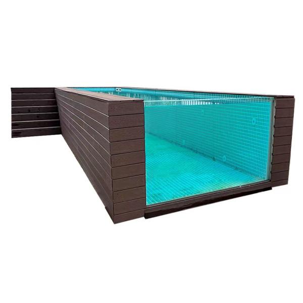 Buy cheap Pools Swimming Outdoor Metal Frame Fiberglass In-Ground Pool with Acrylic Material from wholesalers
