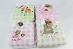 flannel Cute Baby Receiving Blankets Soft Touch Animal Printed Tear - Resistant