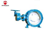 Soft Sealing Double Eccentric Fire Fighting Valves Handle Operated 300PSI
