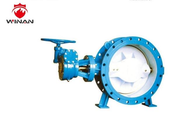 Soft Sealing Double Eccentric Fire Fighting Valves Handle Operated 300PSI