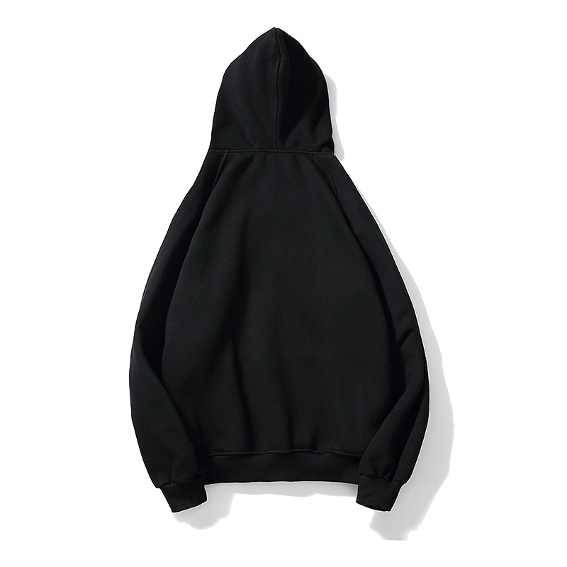 Arm Strap Embroidery Mens Oversized Pullover Hoodie With Hand Warming Pockets