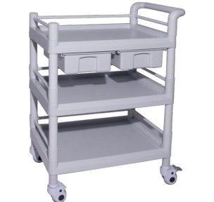 Buy cheap ABS Injection Molding Nursing Two Layers 923mm Hospital Instrument Trolley from wholesalers