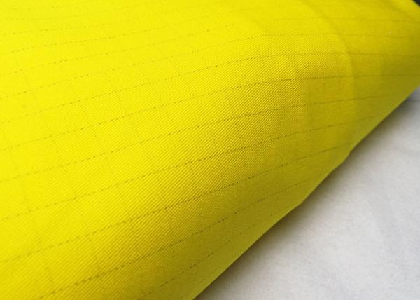 Buy cheap C100% 20*16 The Grid Yarn Card Anti Static Fabric With Stripe Carbon Fiber For Workwear from wholesalers