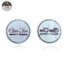 Buy cheap Custom Logo Iron On Embroidered Patches Circle Shape Fashion For Handbag / Clothing from wholesalers
