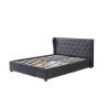 Buy cheap Minimalist 160*200cm King Size Platform Bed Frame Four Drawers from wholesalers