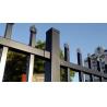 Buy cheap Customized Black Zinc Steel Metal Garrison Fence Panels Maintenance Free from wholesalers