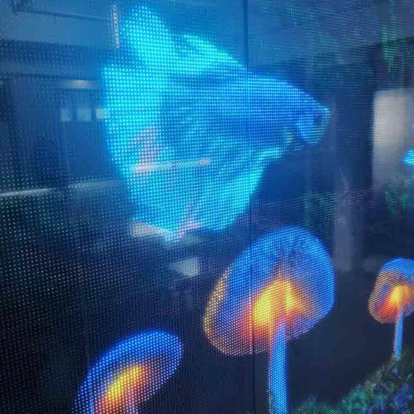 P6.25 Flexible LED Transparent Film Screen Indoor Soft Adhesive Super Slim LED