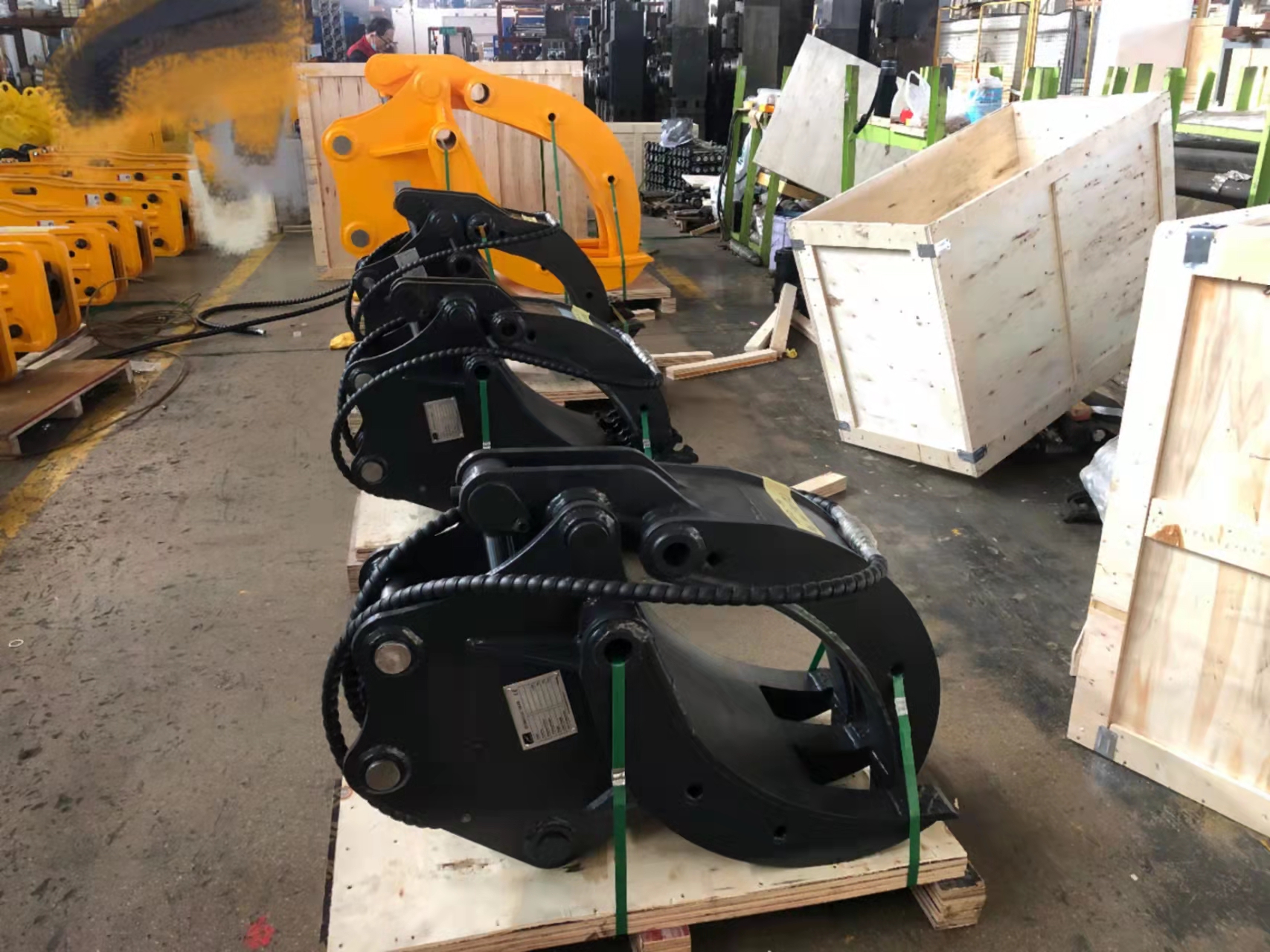 Excavator Grapple Bucket Hydraulic Wood Grapple 360 Log Grab And Stone Excavator Rotating Grapple