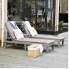 Buy cheap Modern Outdoor Beach Patio Hotel Sun Lounger Chair with Cushion and Stackable Design from wholesalers