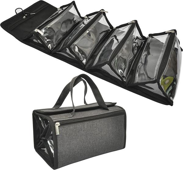 Large Capacity Hanging Eco-friendly Polyester Travel Toiletry Bag Makeup Bag 4