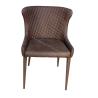 Buy cheap Brown Upholstered Living Room Chair Powder Coating Finish Easily Cleaning from wholesalers