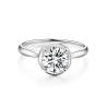 Buy cheap Classic Design Hot Sale Lab Grown Diamond Ring 18K White Gold Simple Style for daily Diamond ring from wholesalers