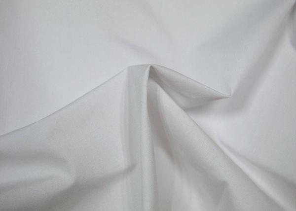 Buy cheap White Colorway Plain Woven Cotton Fabric Semi - Bleached For Clothes from wholesalers
