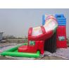 Buy cheap Kids / Adults Outdoor Red Inflatable Swimming Pool Water Slide 0.55 mm PVC from wholesalers