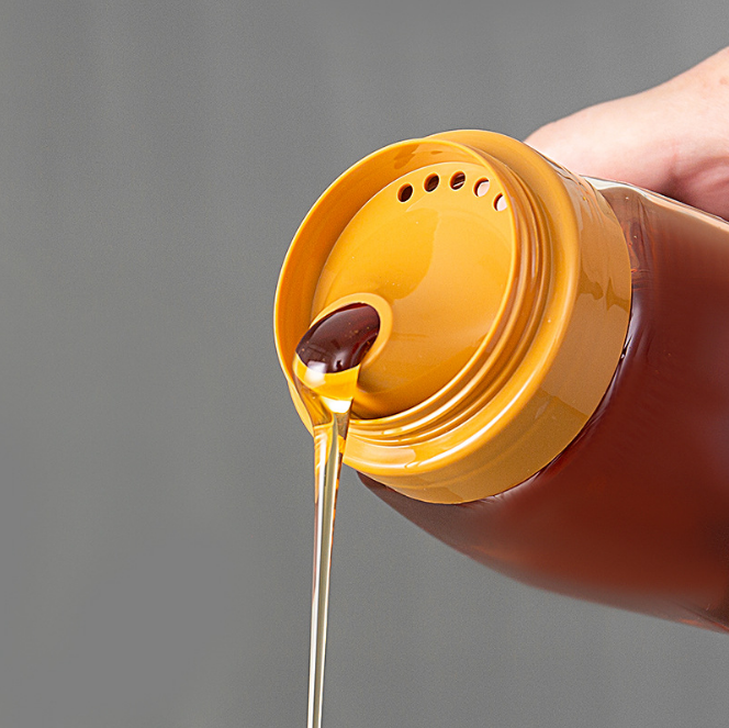 300g 500g 1000g Honey Bottles Reflux Inlet Sealing Plastic Seasoning Bottles