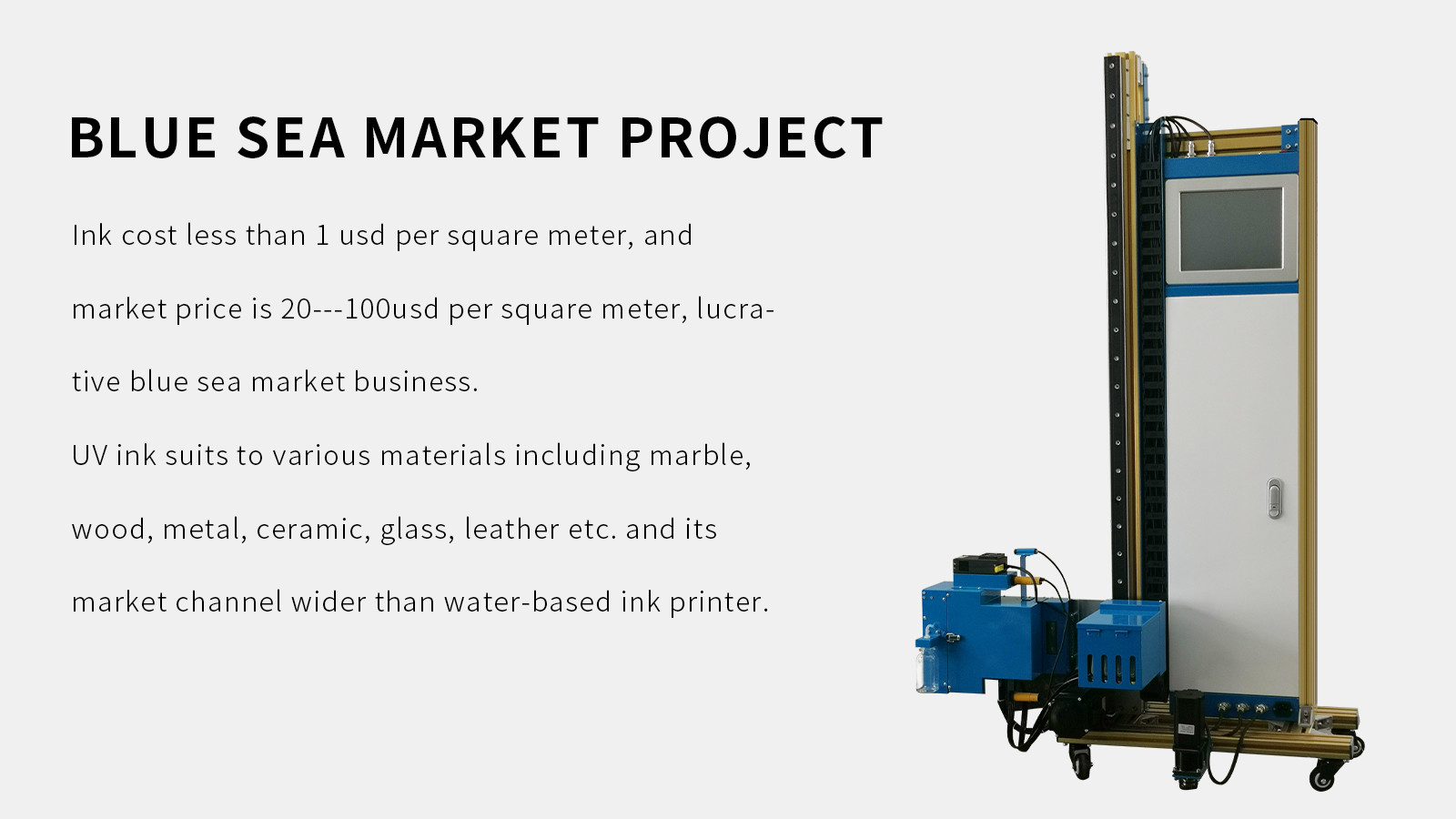 Thin 2 Printheads Automatic Wall Printing Machine Built In Pad