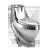 Buy cheap Sanitary Ware Floor Stand Golden Conjoined Toilet Luxury Diamond Dual Flush from wholesalers