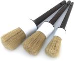 Dudes Boars Hair Ultra Soft Car Detail Brush 3Pcs 1.5'' non marring
