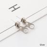 Buy cheap Punk Rock Zipper Earrings Tools Stud Stainless Steel Tragus Cartilage Ear Piercing Women Men Body Jewelry from wholesalers